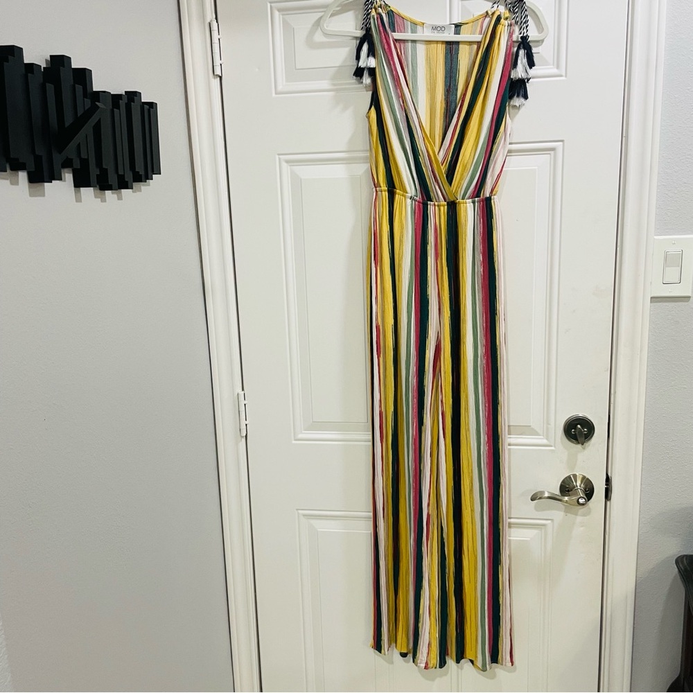 Mod On Trend Multi Colored One Piece Jumpsuit Women’s Size S